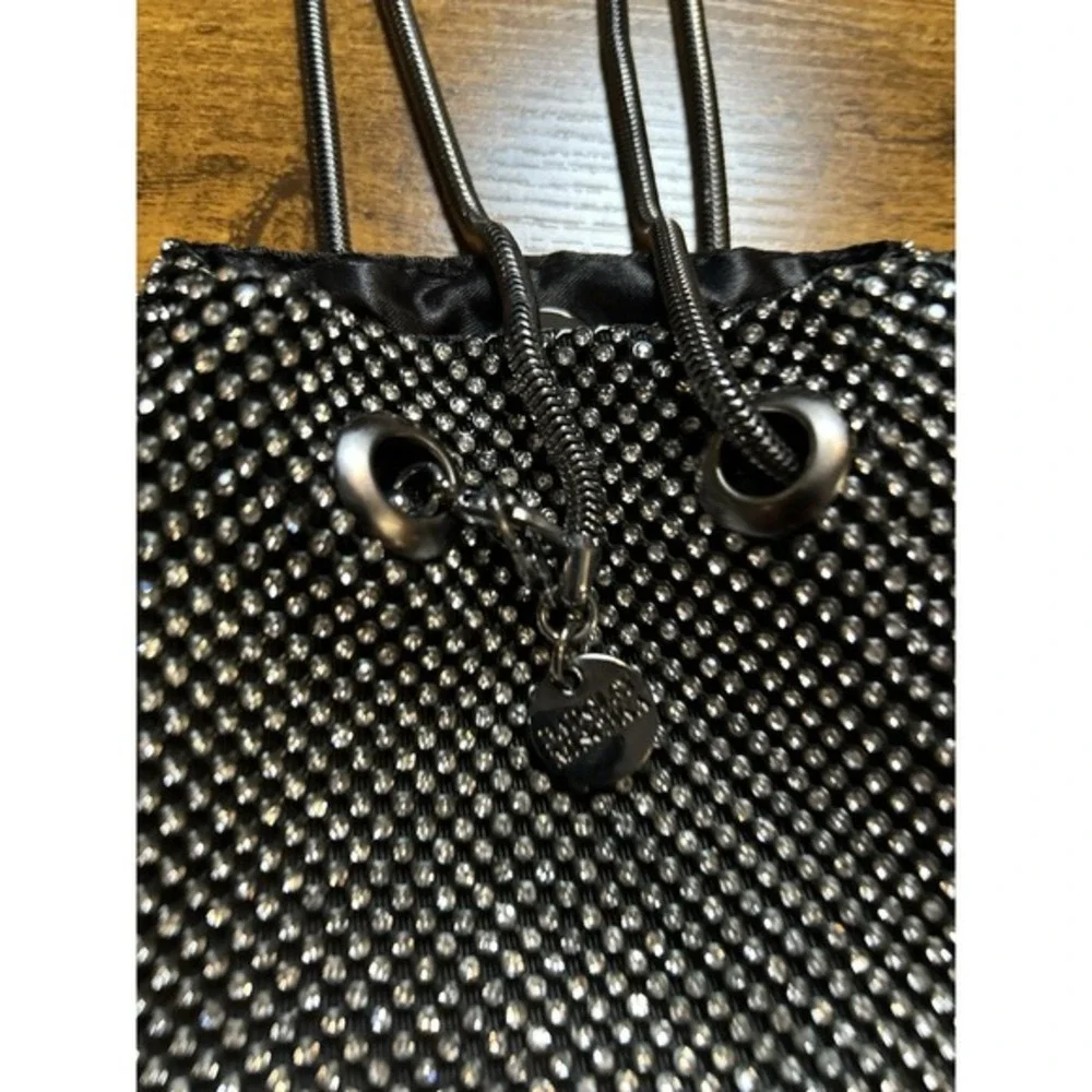 Badgley‎ Mischka Black Rhinestone Evening Clutch